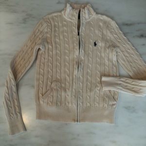 Ralph Lauren Sport 100% cotton zip cardigan